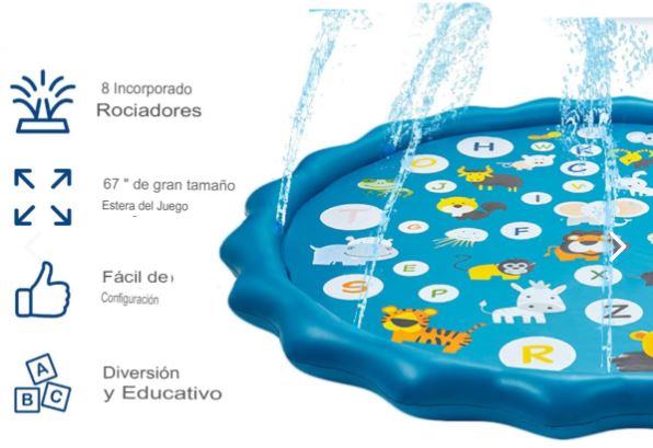 Alfombra de juegos acuáticos de 1 metro