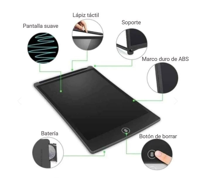 Pizarra Mágica Tablet Dibujo Lcd Multifunctional Niños